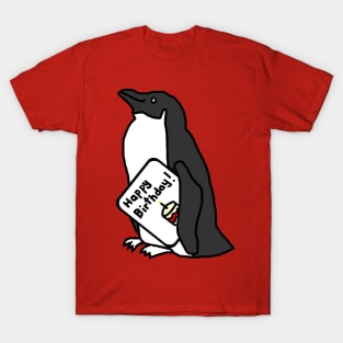 Animals Birthday Greetings Penguin says Happy Birthday T-Shirt